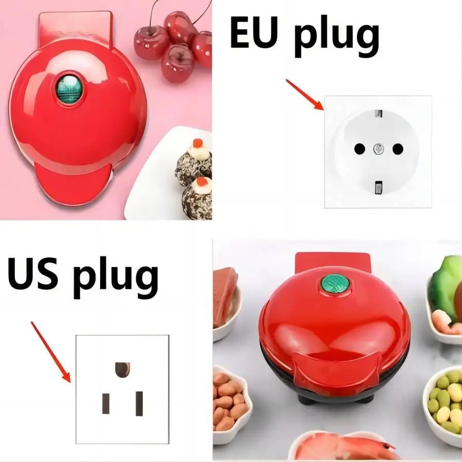 GaufreMinute™ – Mini Gaufrier Électrique Compact et Rapide - INOVA CUISINE SHOP